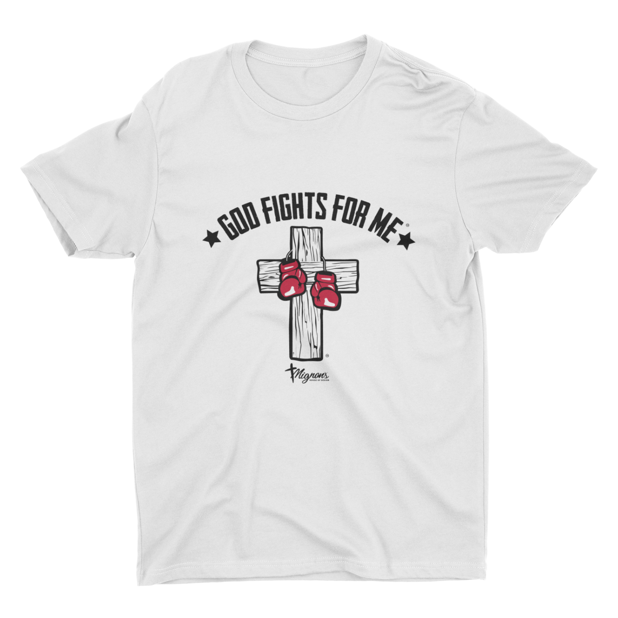 White "God Fights For Me" Unisex Tee